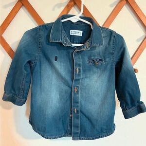 Mayoral chambray denim shirt 12 month